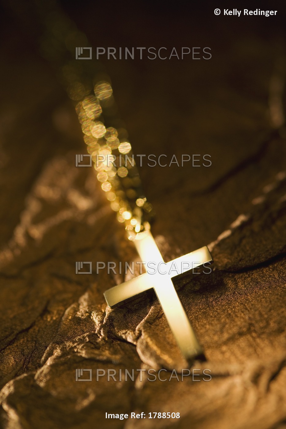 Cross On Textured Background