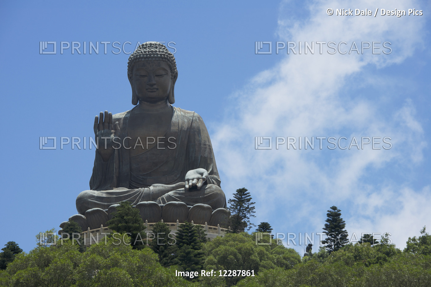 Big Buddha On A Hilltop; Hong Kong