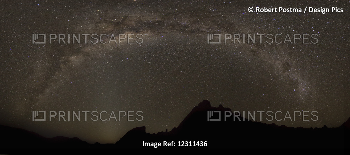 Milky Way Slashes Across The Night Sky In Richtersveld National Park; South ...